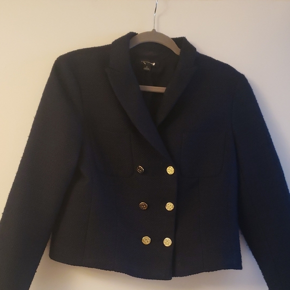 Ann Taylor Jackets & Blazers - Ann Taylor Navy Double-Breasted Women's Jacket